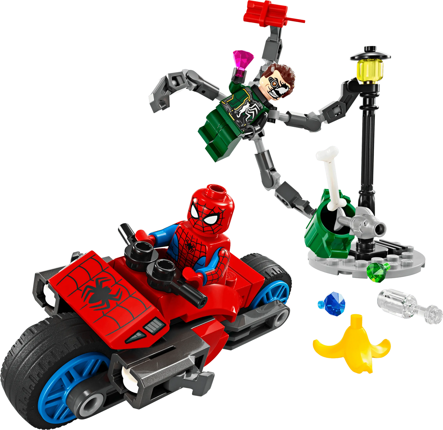 LEGO Motorcycle Chase: Spider-Man vs. Doc Ock 76275 Superheroes LEGO Super Heroes Marvel @ 2TTOYS | Official LEGO shop😊🥰 LEGO €. 9.99