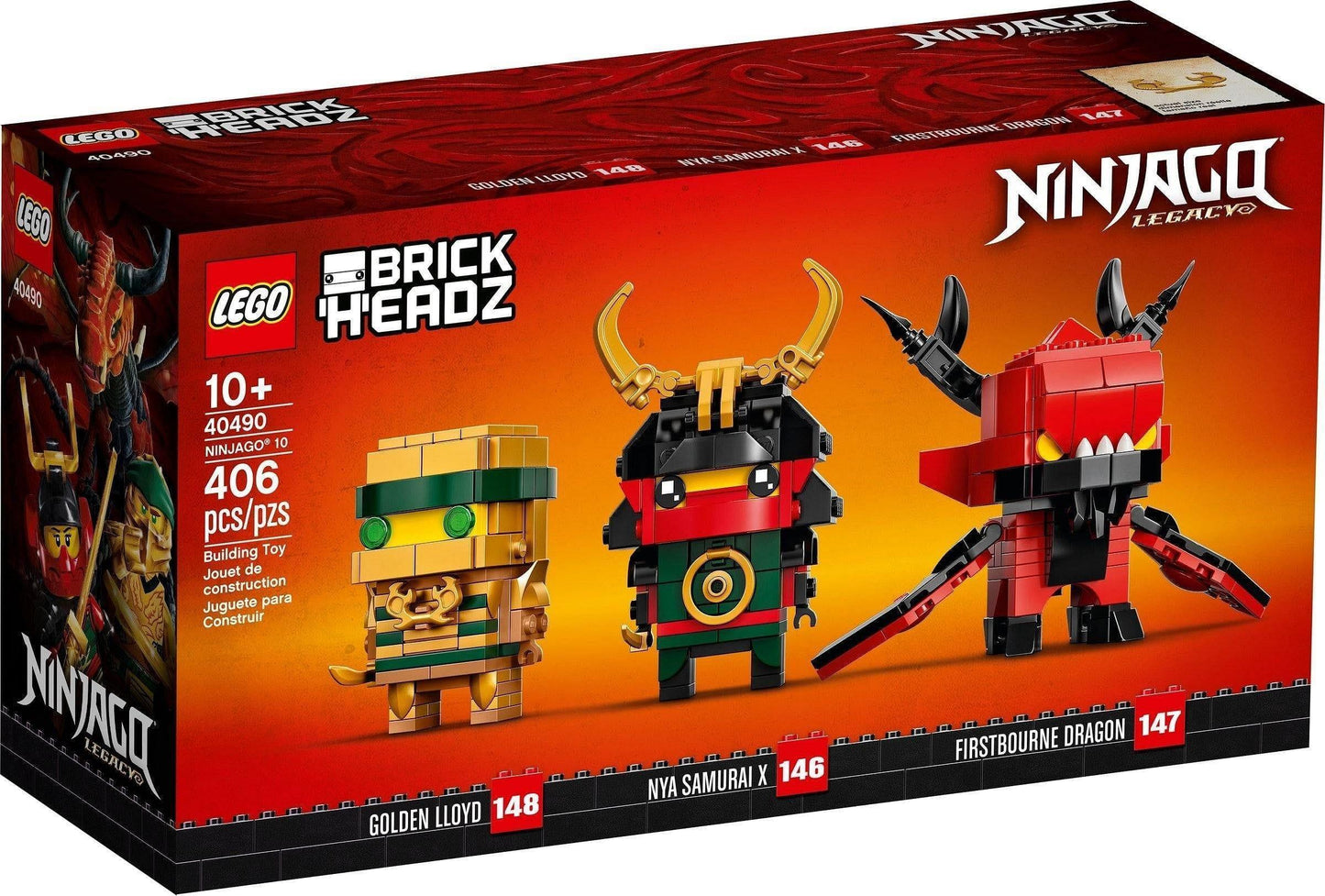 LEGO Ninjago Brickheadz figures 40490 Brickheadz LEGO NINJAGO @ 2TTOYS LEGO €. 21.99