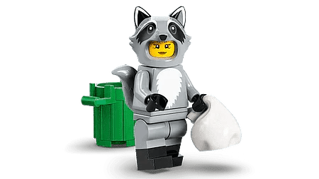 LEGO Raccoon Costume Fan (1 stuk) Minifguren Serie 22 71032-10 | 2TTOYS ✓ Official shop<br>