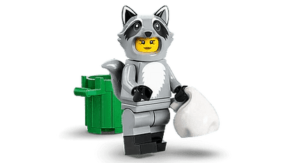 LEGO Raccoon Costume Fan (1 stuk) Minifguren Serie 22 71032-10 | 2TTOYS ✓ Official shop<br>