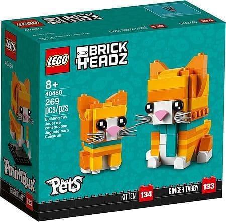 LEGO Rode gestreepte kat 40480 Brickheadz | 2TTOYS ✓ Official shop<br>