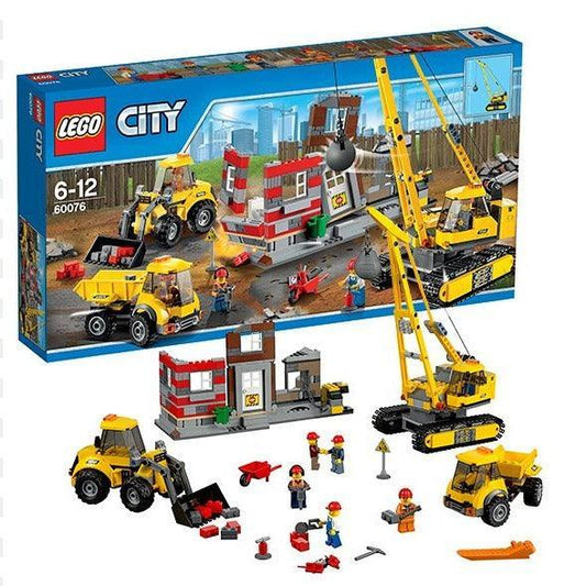 LEGO Sloop terrein met kraan, vrachtwagen en graafmachine 60076 City LEGO CITY GEWELDIGE VOERTUIGEN @ 2TTOYS LEGO €. 129.99
