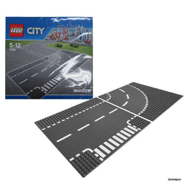LEGO T-splitsing en gebogen rijplaten 7281 CITY LEGO CITY VILLE @ 2TTOYS LEGO €. 14.99