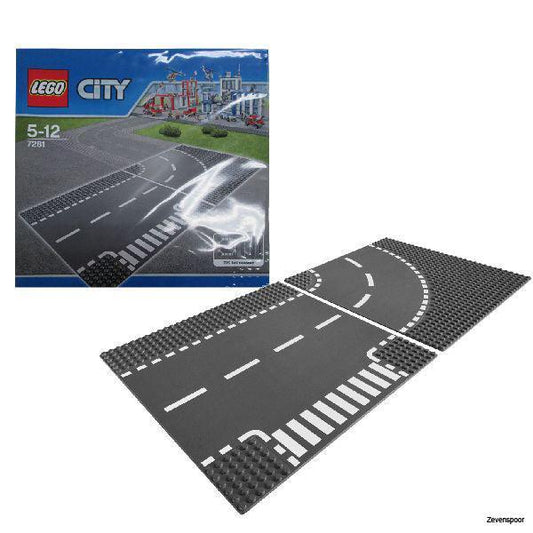 LEGO T-splitsing en gebogen rijplaten 7281 CITY | 2TTOYS ✓ Official shop<br>