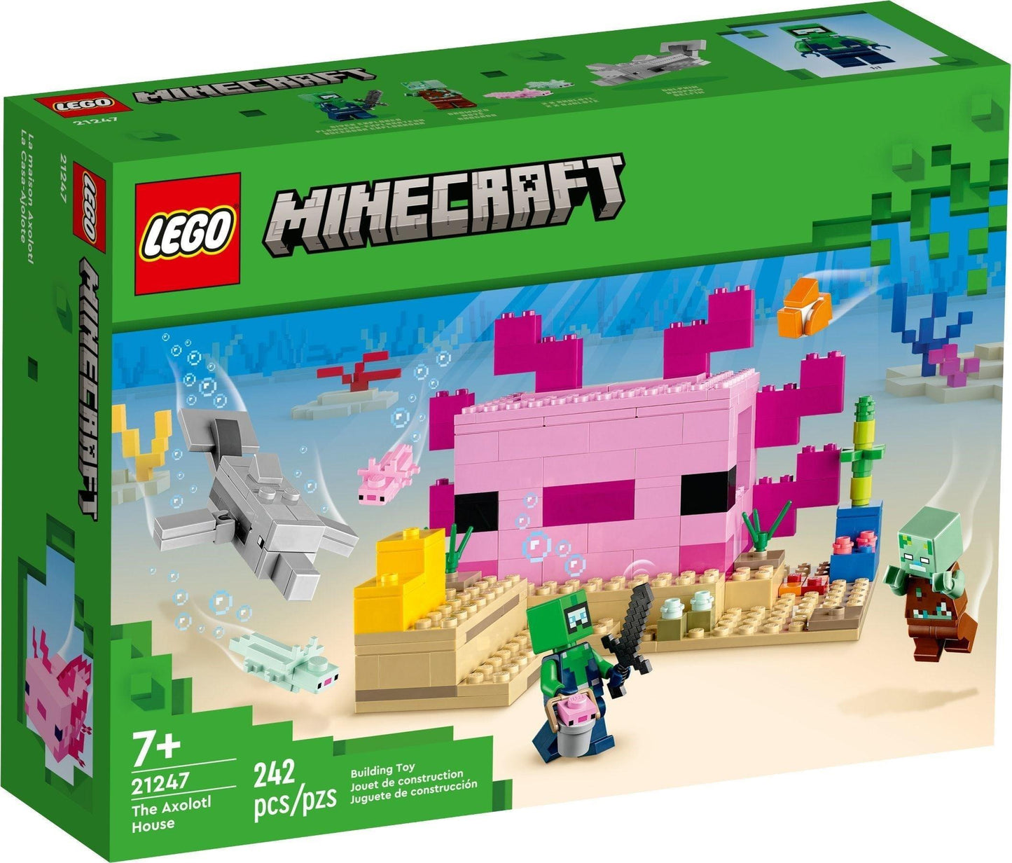 LEGO The Axolotl House 21247 Minecraft LEGO MINECRAFT @ 2TTOYS LEGO €. 22.49
