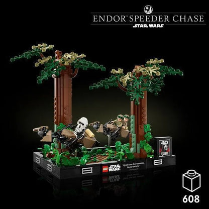 LEGO The Endor Speeder Bike Chase Diorama 75353 StarWars LEOG STARWARS @ 2TTOYS | Official LEGO shop😊🥰 LEGO €. 79.99