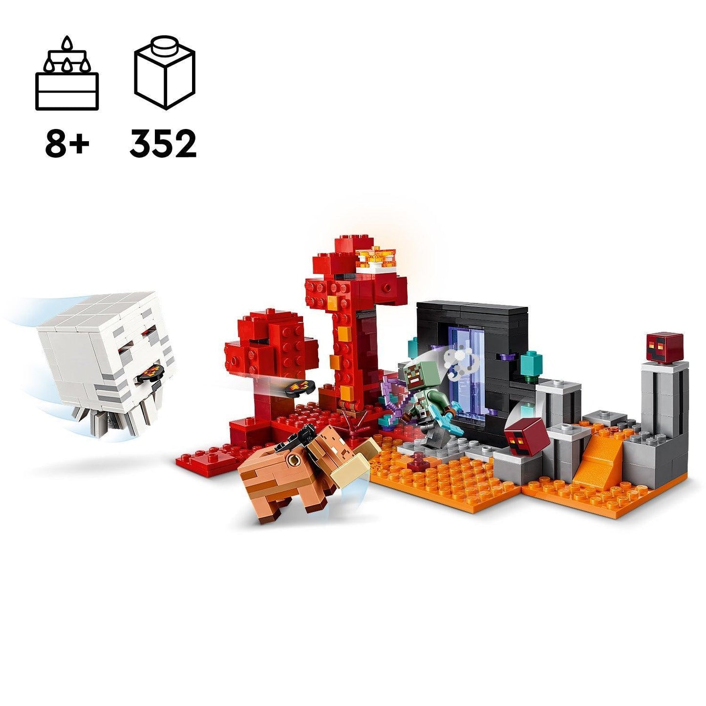 LEGO The Nether Portal Ambush 21255 Minecraft LEGO MINECRAFT @ 2TTOYS LEGO €. 37.99