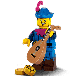 LEGO Troubadour (1 stuk) Minifguren Serie 22 71032-3 | 2TTOYS ✓ Official shop<br>