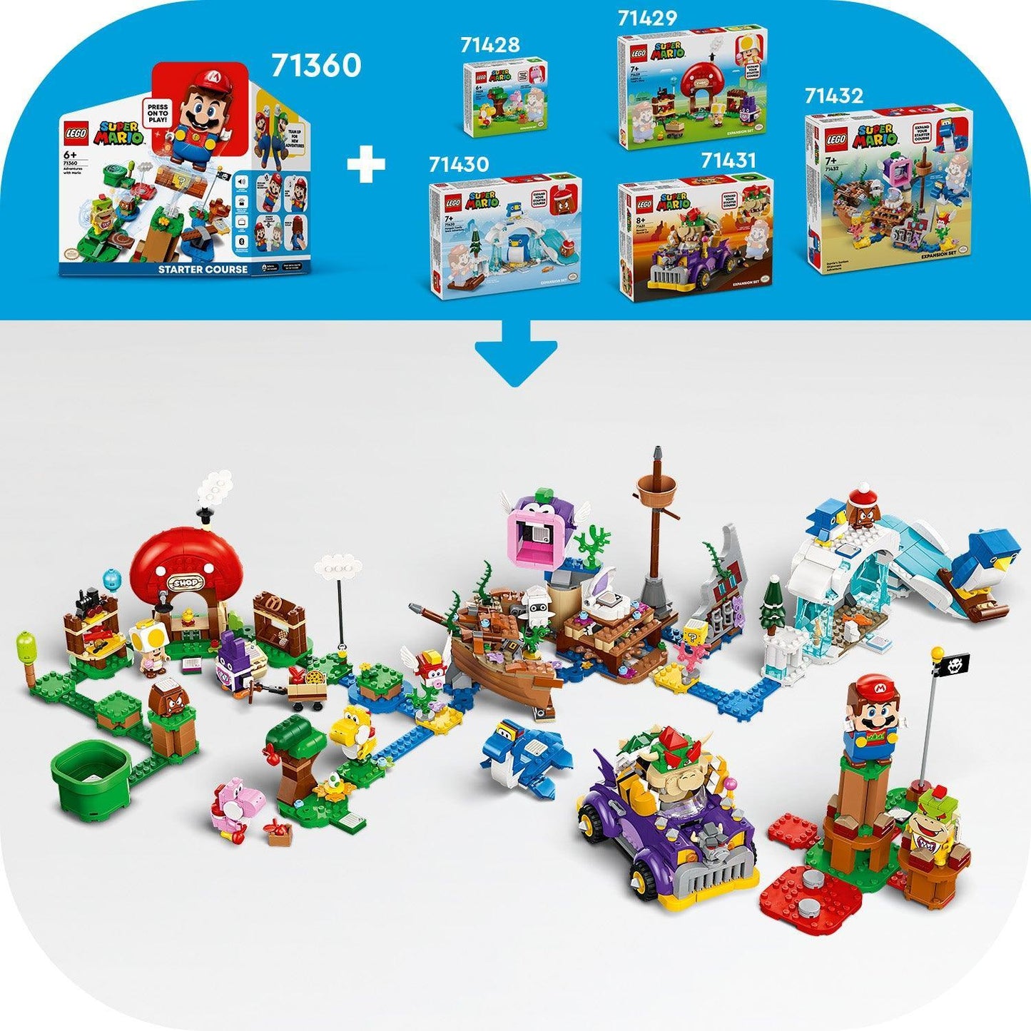 LEGO Uitbreidingsset: Bowsers bolide 71431 Supermario | 2TTOYS ✓ Official shop<br>