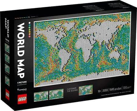 LEGO Wereldkaart / kaart van de wereld / World map 31203 Art | 2TTOYS ✓ Official shop<br>