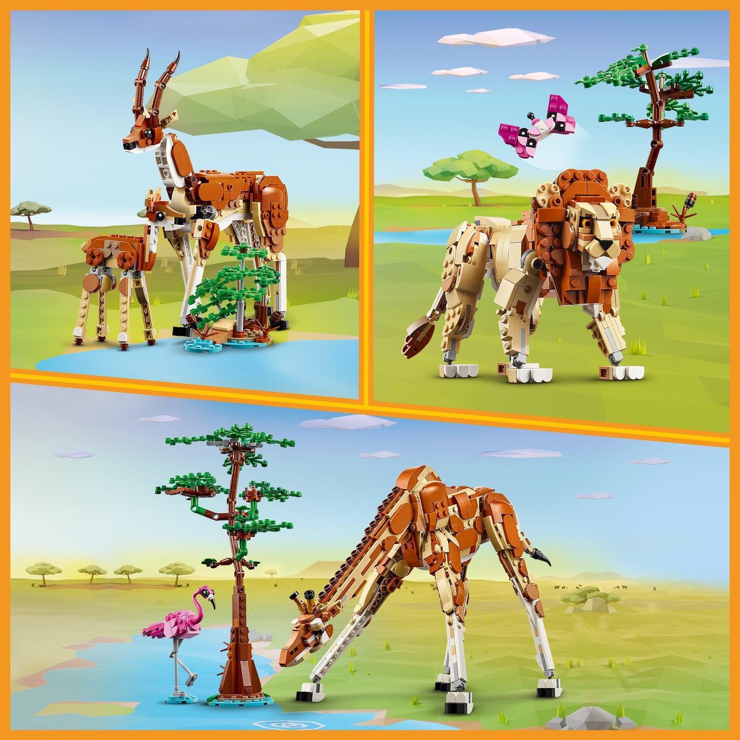 LEGO Wilde Safari dieren 31150 Creator 3 in 1 | 2TTOYS ✓ Official shop<br>