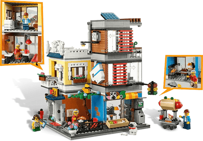 LEGO Woonhuis, dierenwinkel en café 31097 Creator 3-in-1 LEGO CREATOR @ 2TTOYS LEGO €. 89.99