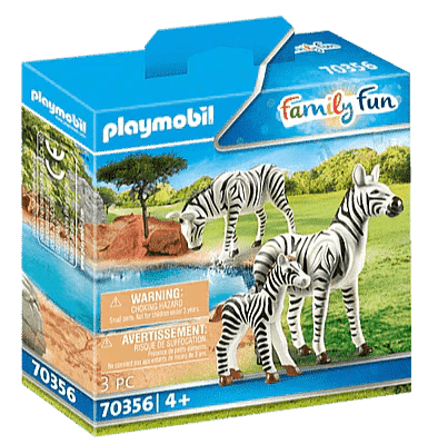 PLAYMOBIL 2 zebra's met baby voor de dierentuin 70356 City Life | 2TTOYS ✓ Official shop<br>