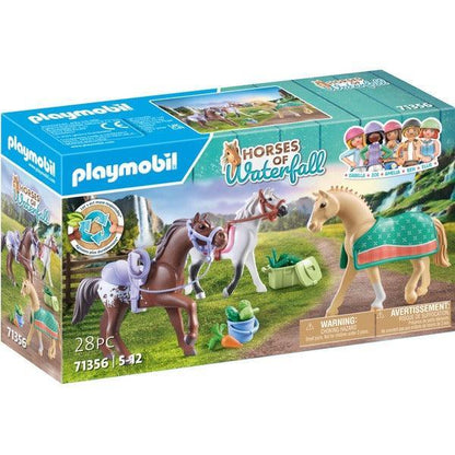 PLAYMOBIL 3 paarden met accessoires 71356 Horses of Waterfall | 2TTOYS ✓ Official shop<br>