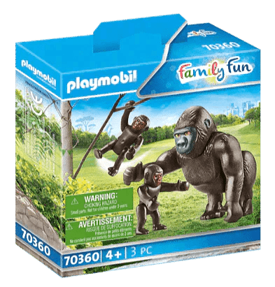 PLAYMOBIL Gorilla met babies voor de dierentuin 70360 City Life PLAYMOBIL @ 2TTOYS PLAYMOBIL €. 6.99
