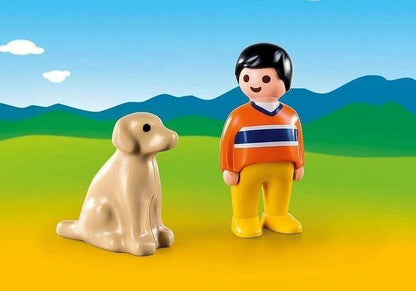 Playmobil Man met hond 9256 1,2,3 | 2TTOYS ✓ Official shop<br>