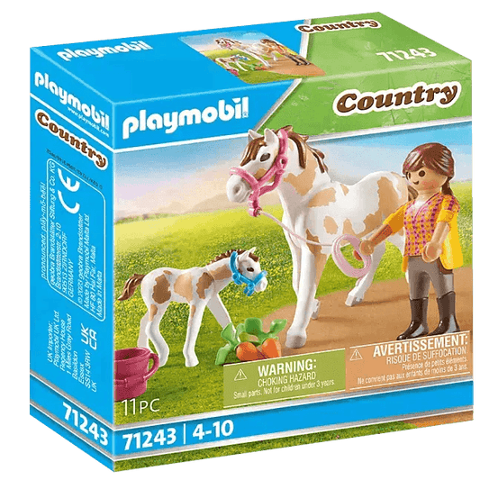 Playmobil Paard met veulen 71243 Country Manege | 2TTOYS ✓ Official shop<br>