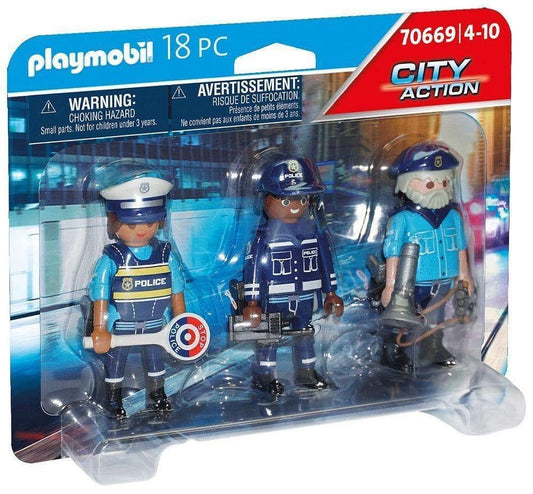 PLAYMOBIL Politie 3 agenten figuren 70669 City Action | 2TTOYS ✓ Official shop<br>