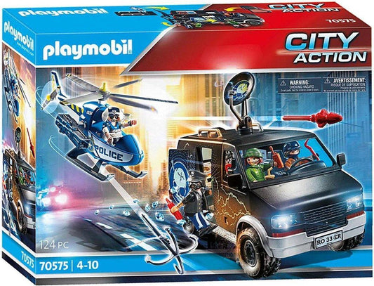 Playmobil Politiehelikopter: achtervolging van het vluchtvoertuig 70575 City Action | 2TTOYS ✓ Official shop<br>