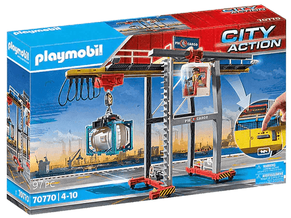 PLAYMOBIL Portaalkraan met containers 70770 City Action PLAYMOBIL @ 2TTOYS PLAYMOBIL €. 48.99