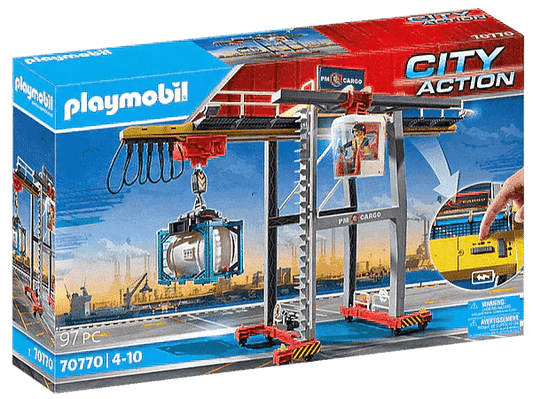 PLAYMOBIL Portaalkraan met containers 70770 City Action | 2TTOYS ✓ Official shop<br>