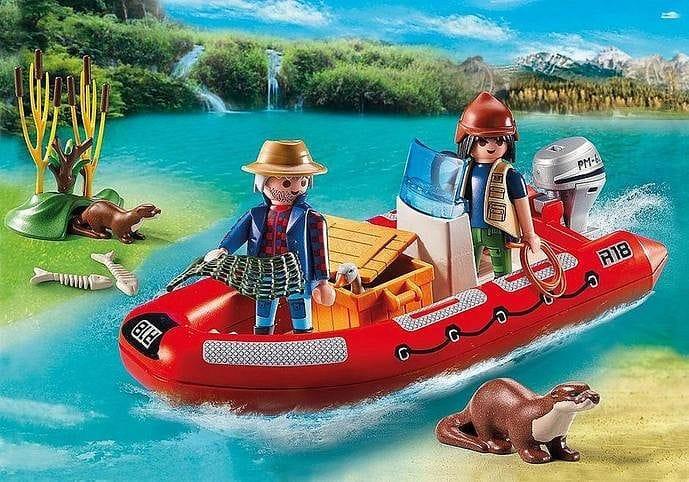 Playmobil Rubberboot met stropers 5559 Wildlife | 2TTOYS ✓ Official shop<br>