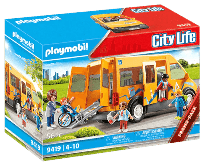 Playmobil Stadsbus / schoolbus met rolstoel mogelijkheid 9419 City Life | 2TTOYS ✓ Official shop<br>
