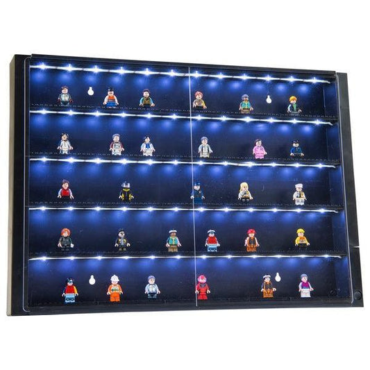 Vitrinekast voor Minifiguren met 5 Niveaus en Ledverlichting - Display Case | 2TTOYS ✓ Official shop<br>