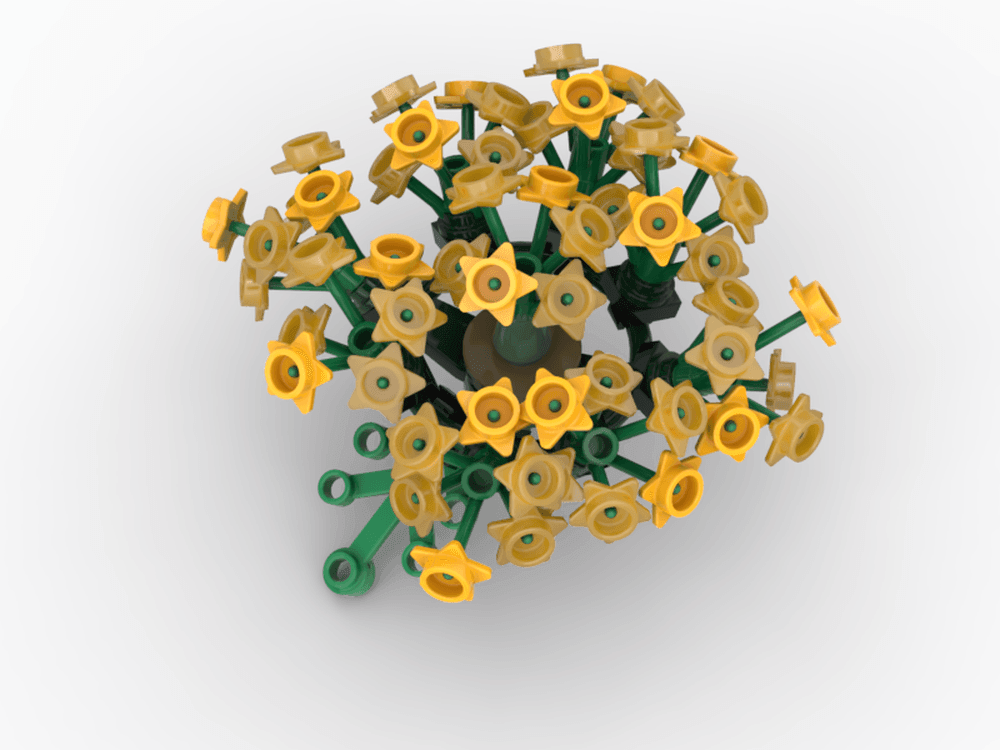 Yellow Firefly (gemaakt van orginele LEGO steentjes) LEGO BLOEMEN @ 2TTOYS DOL OP BOUWEN €. 9.99